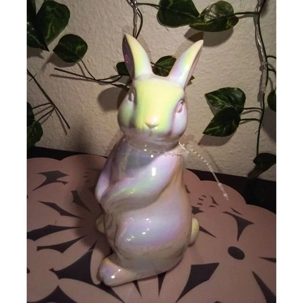 Target 2024 Iridescent Bunny Trio Figurines Spring Easter NWT